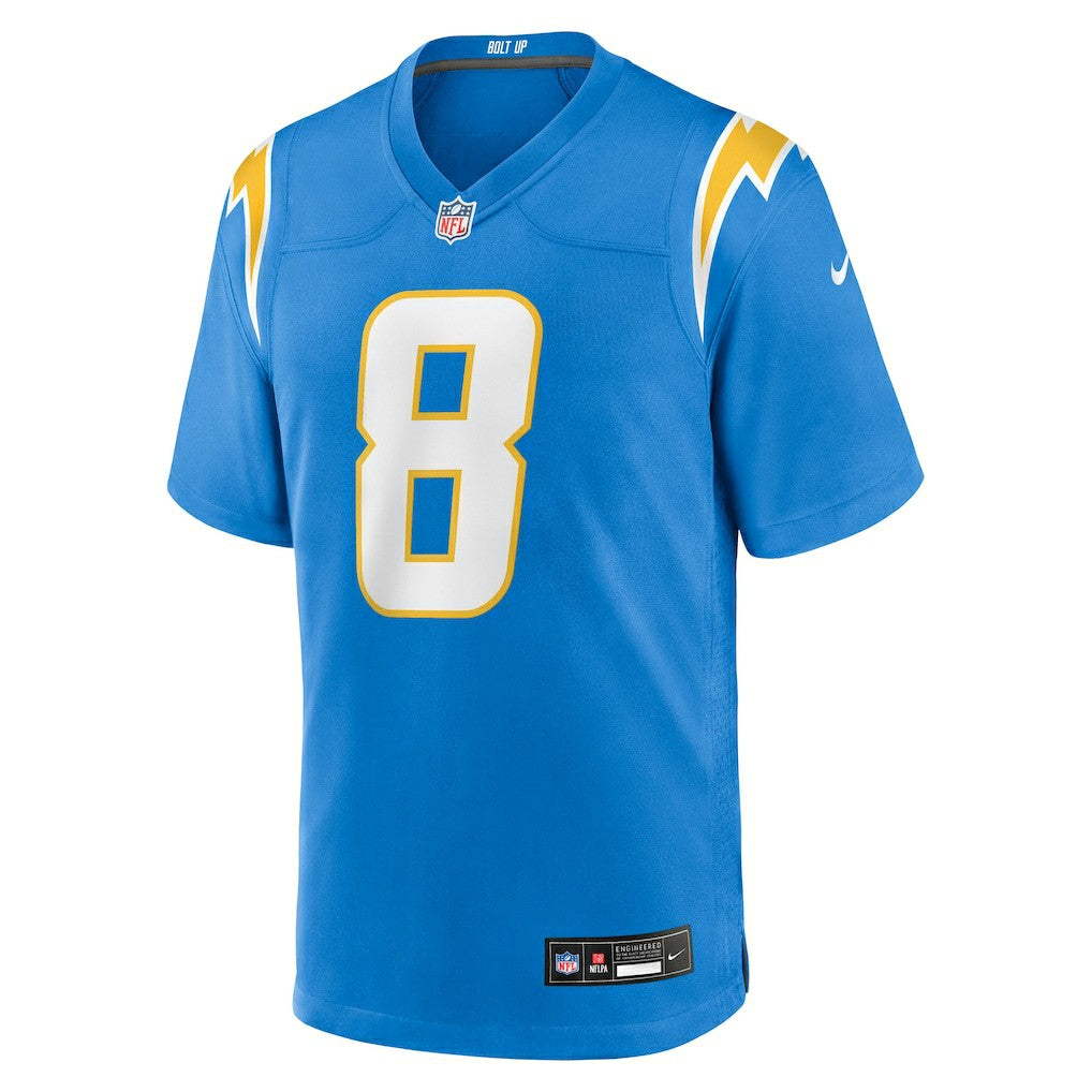 Omarion Hampton Los Angeles Chargers Team Game Jersey - Powder Blue - Nike