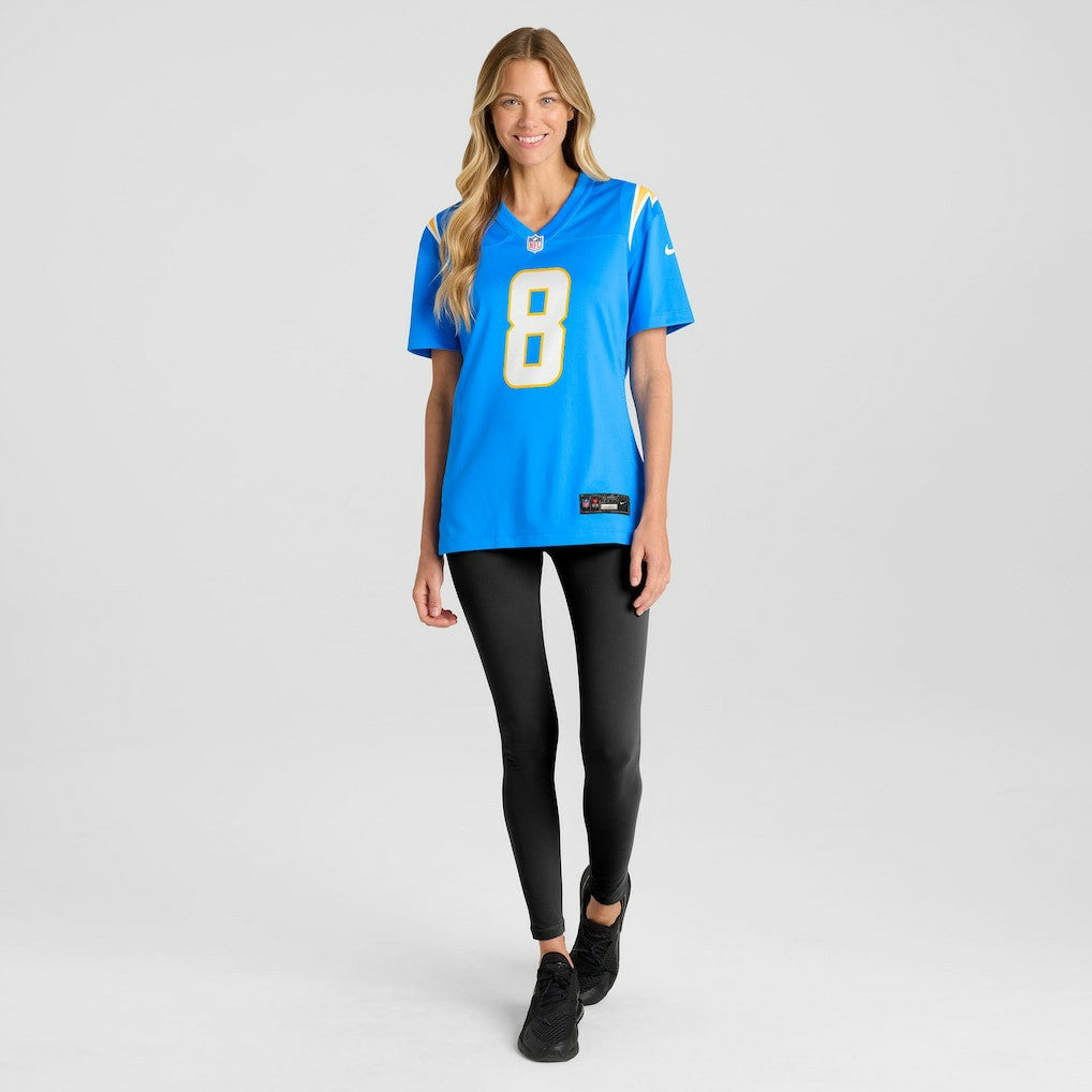 Omarion Hampton Los Angeles Chargers Women's Team Game Jersey - Powder Blue - Nike