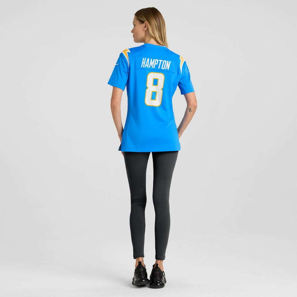 Omarion Hampton Los Angeles Chargers Women's Team Game Jersey - Powder Blue - Nike