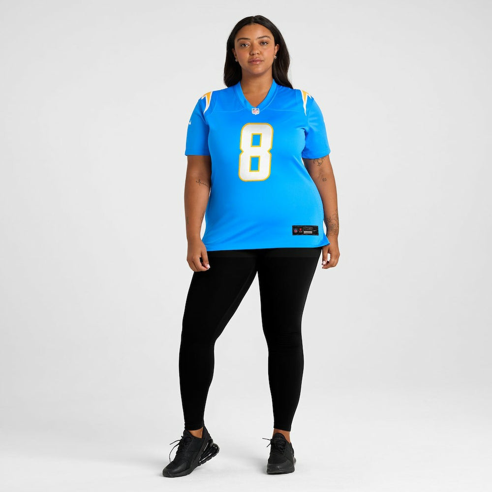Omarion Hampton Los Angeles Chargers Women's Team Game Jersey - Powder Blue - Nike