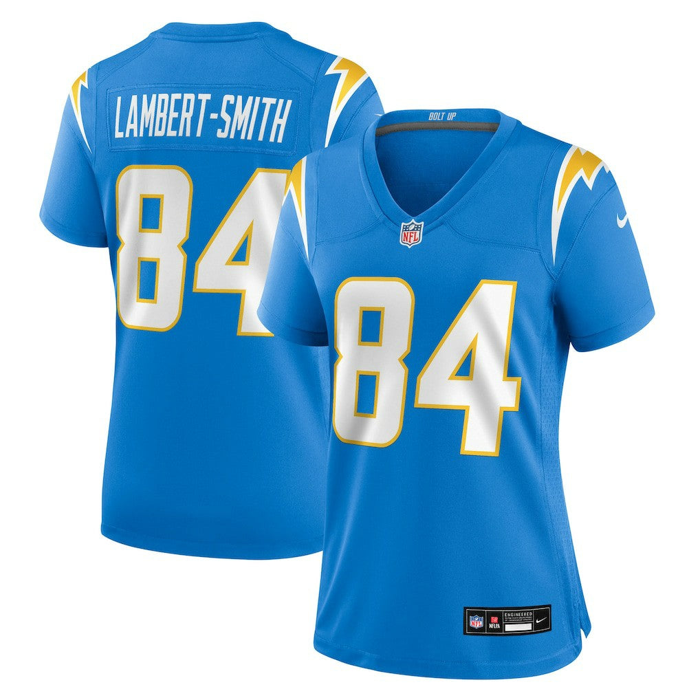 KeAndre Lambert-Smith Los Angeles Chargers Women's Team Game Jersey - Powder Blue - Nike