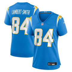 KeAndre Lambert-Smith Los Angeles Chargers Women's Team Game Jersey - Powder Blue - Nike