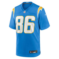 Oronde Gadsden Los Angeles Chargers Team Game Jersey - Powder Blue - Nike