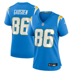 Oronde Gadsden Los Angeles Chargers Women's Team Game Jersey - Powder Blue - Nike
