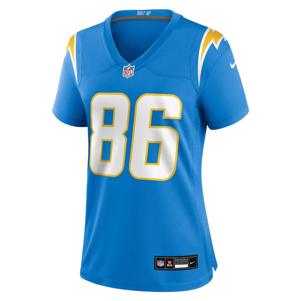 Oronde Gadsden Los Angeles Chargers Women's Team Game Jersey - Powder Blue - Nike