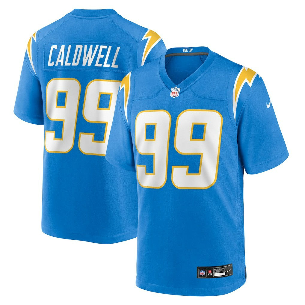 Jamaree Caldwell Los Angeles Chargers Team Game Jersey - Powder Blue - Nike