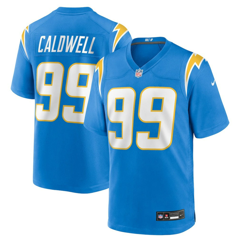 Jamaree Caldwell Los Angeles Chargers Team Game Jersey - Powder Blue - Nike