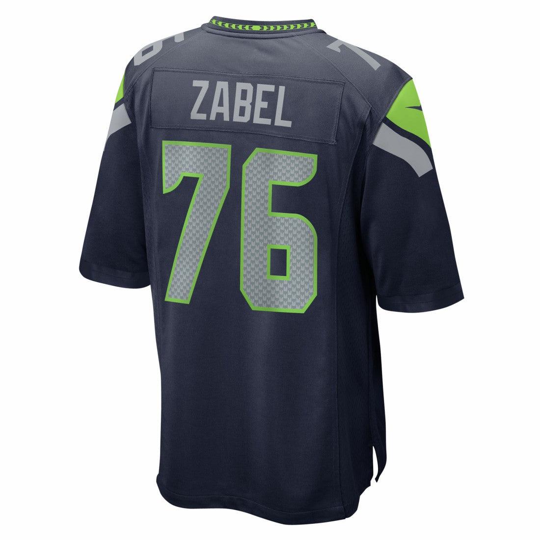 Grey Zabel Seattle Seahawks Team Game Jersey - College Navy - Nike