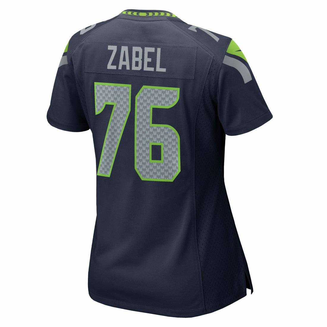 Grey Zabel Seattle Seahawks Women's Team Game Jersey - College Navy - Nike
