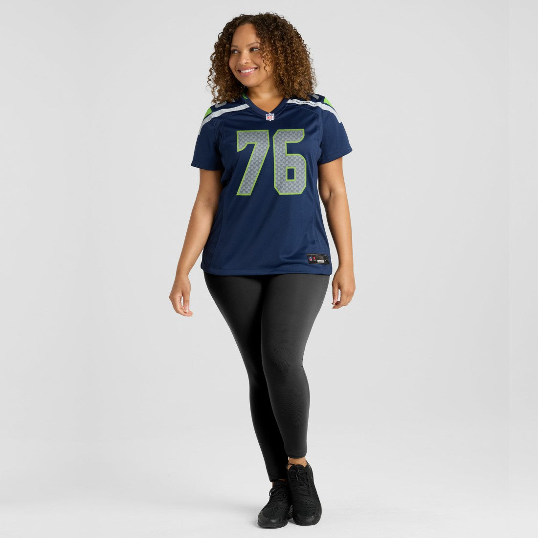 Grey Zabel Seattle Seahawks Women's Team Game Jersey - College Navy - Nike