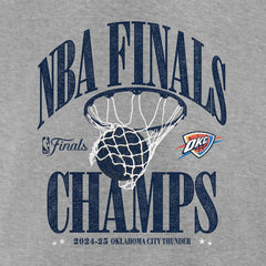 Fanatics Oklahoma City Thunder 2025 NBA Finals Champions Fade Away Retro T-Shirt Steel