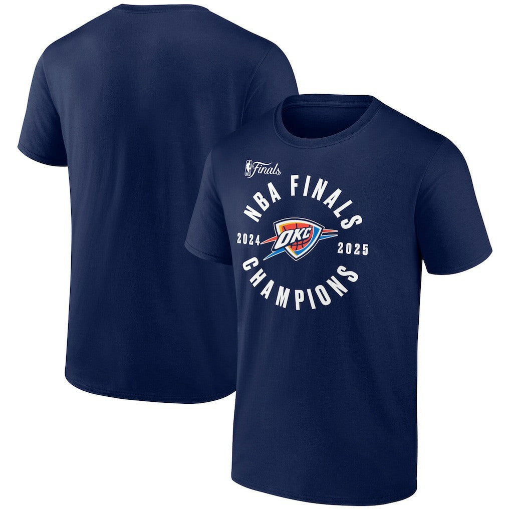 Fanatics Oklahoma City Thunder 2025 NBA Finals Champions Offensive Rebound T-Shirt Navy