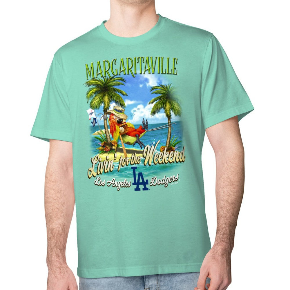 Los Angeles Dodgers Margaritaville Livin' for the Weekend T-Shirt Near Me