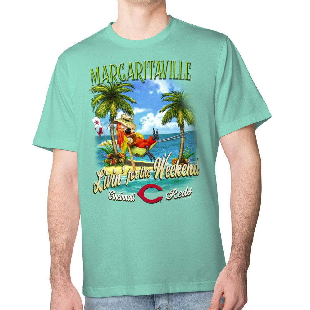 Cincinnati Reds Margaritaville Livin' for the Weekend T-Shirt Online