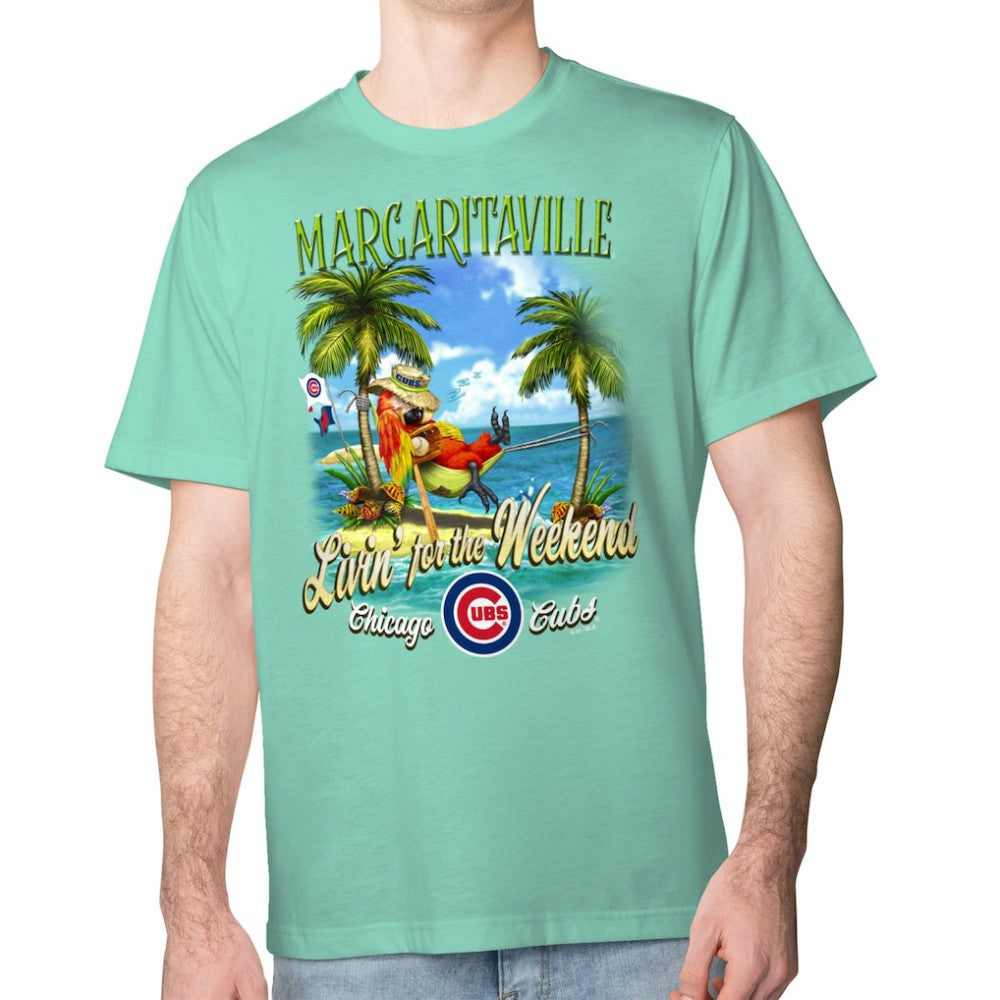 Chicago Cubs Margaritaville Livin' for the Weekend T-Shirt Outlet