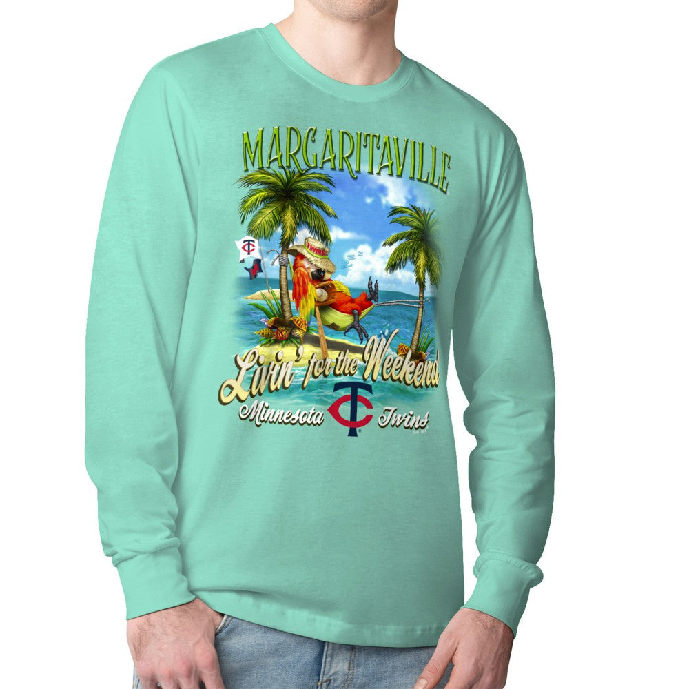 Minnesota Twins Margaritaville Livin' for the Weekend Long Sleeve T-Shirt Discount