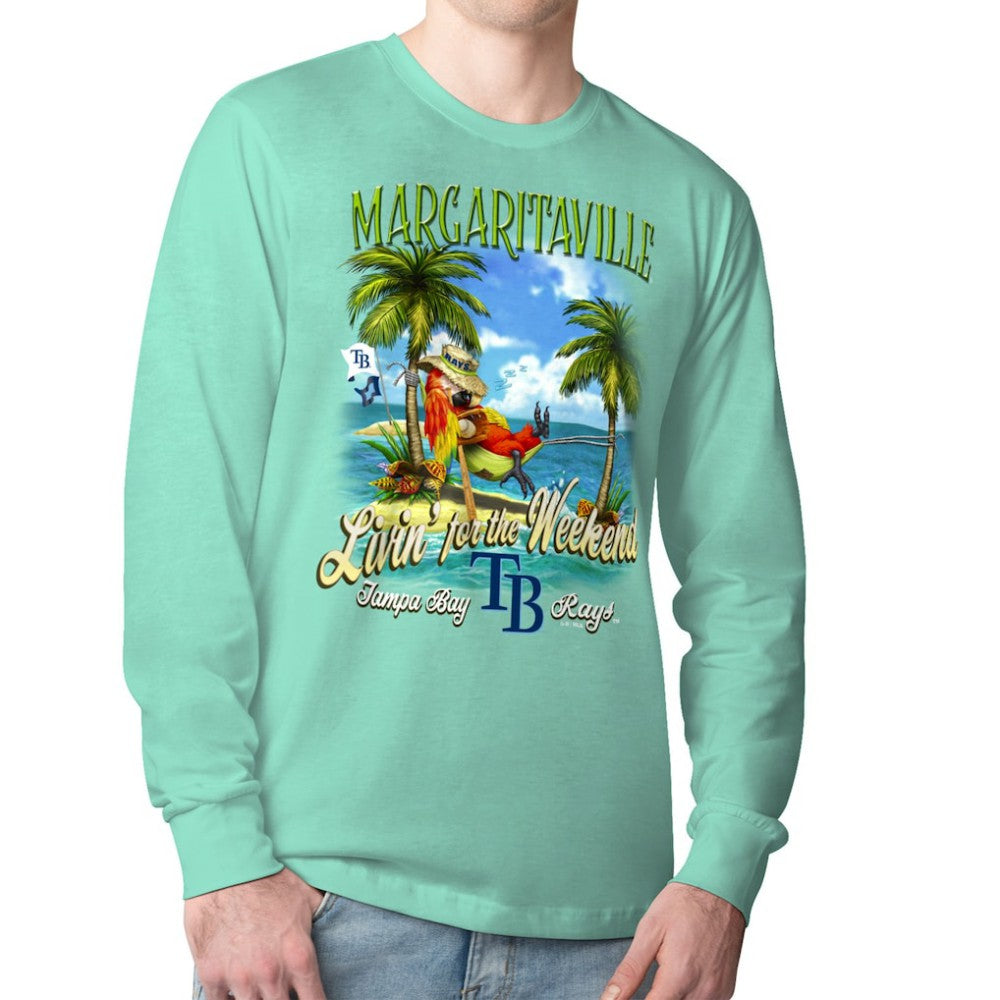 Tampa Bay Rays Margaritaville Livin' for the Weekend Long Sleeve T-Shirt Online
