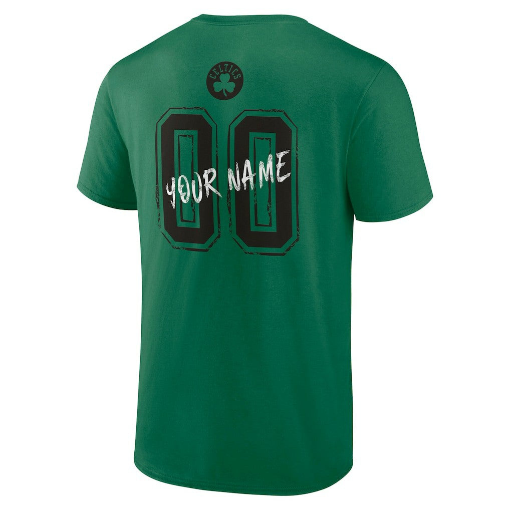 Boston Celtics Hustle Custom T-Shirt Kelly Green