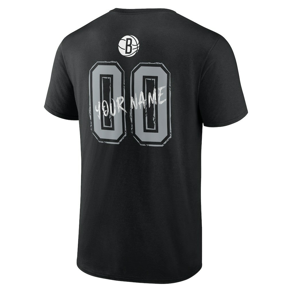 Brooklyn Nets Hustle Custom T-Shirt Black