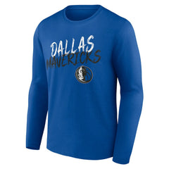 Dallas Mavericks Hustle Custom Long Sleeve T-Shirt Blue