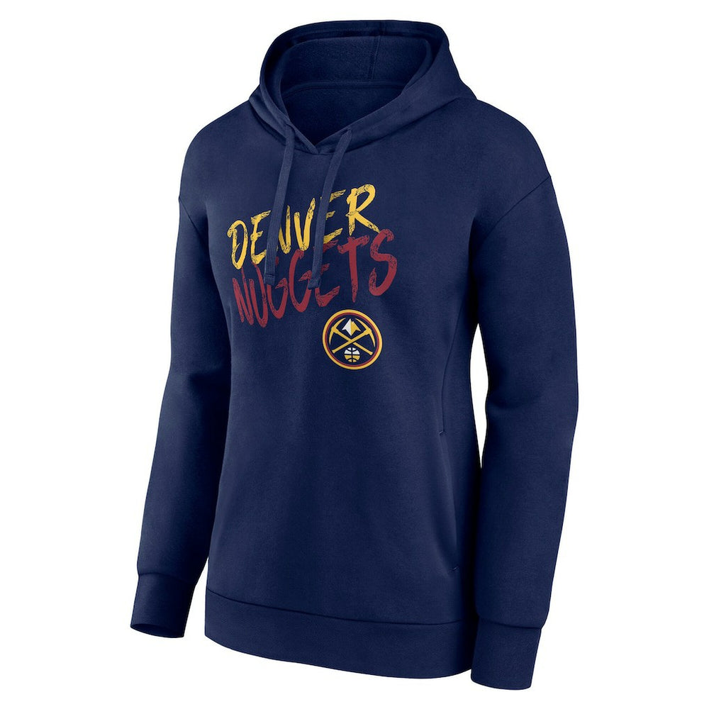 Denver Nuggets Women's Hustle Custom Pullover Hoodie Navy