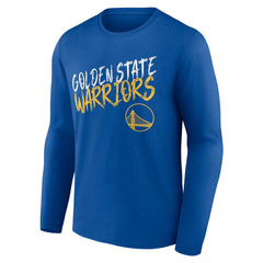 Golden State Warriors Hustle Custom Long Sleeve T-Shirt Royal