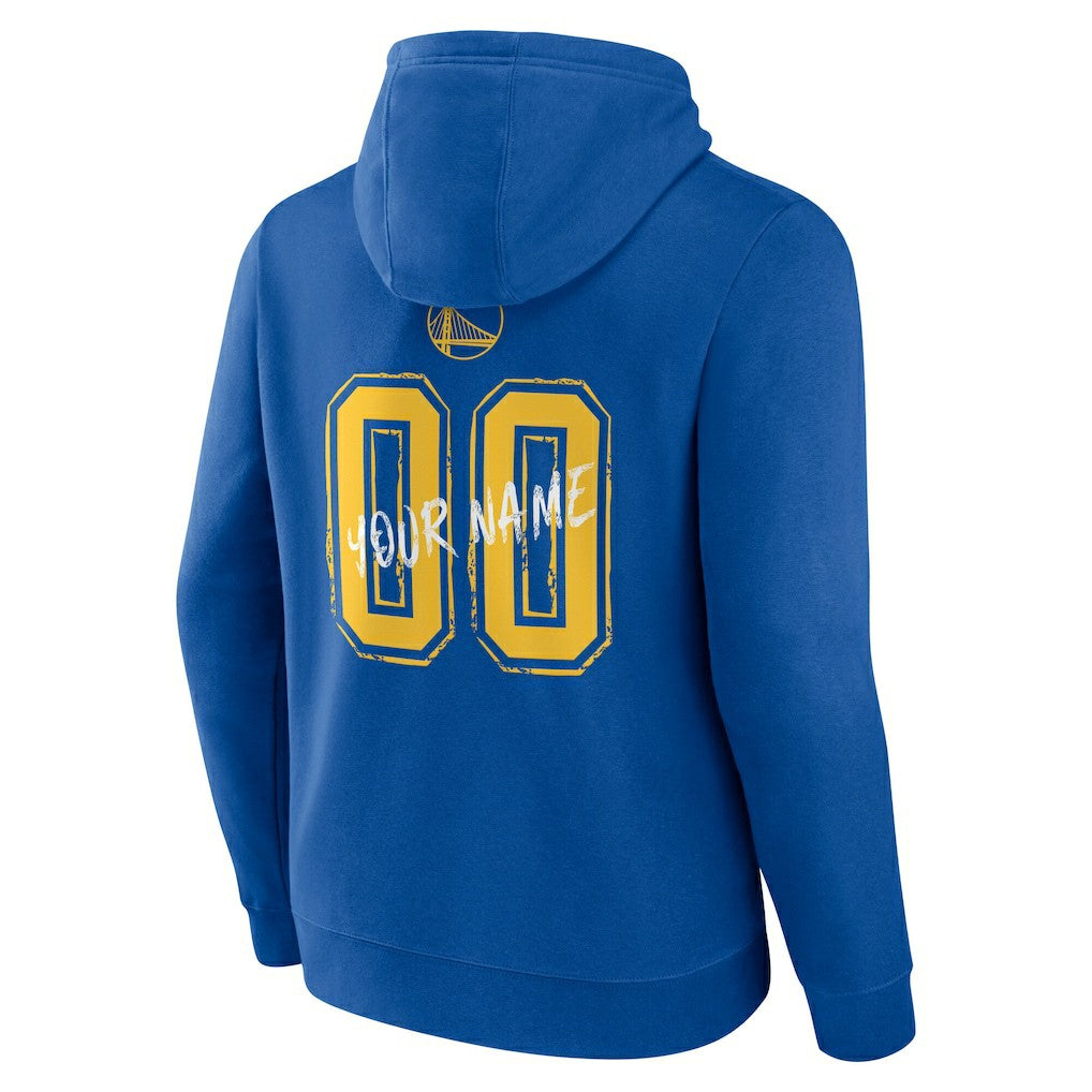 Golden State Warriors Hustle Custom Pullover Hoodie Royal