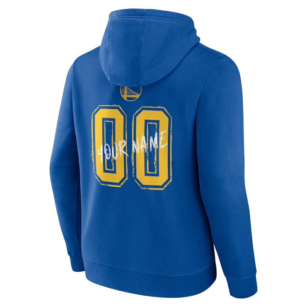 Golden State Warriors Hustle Custom Pullover Hoodie Royal