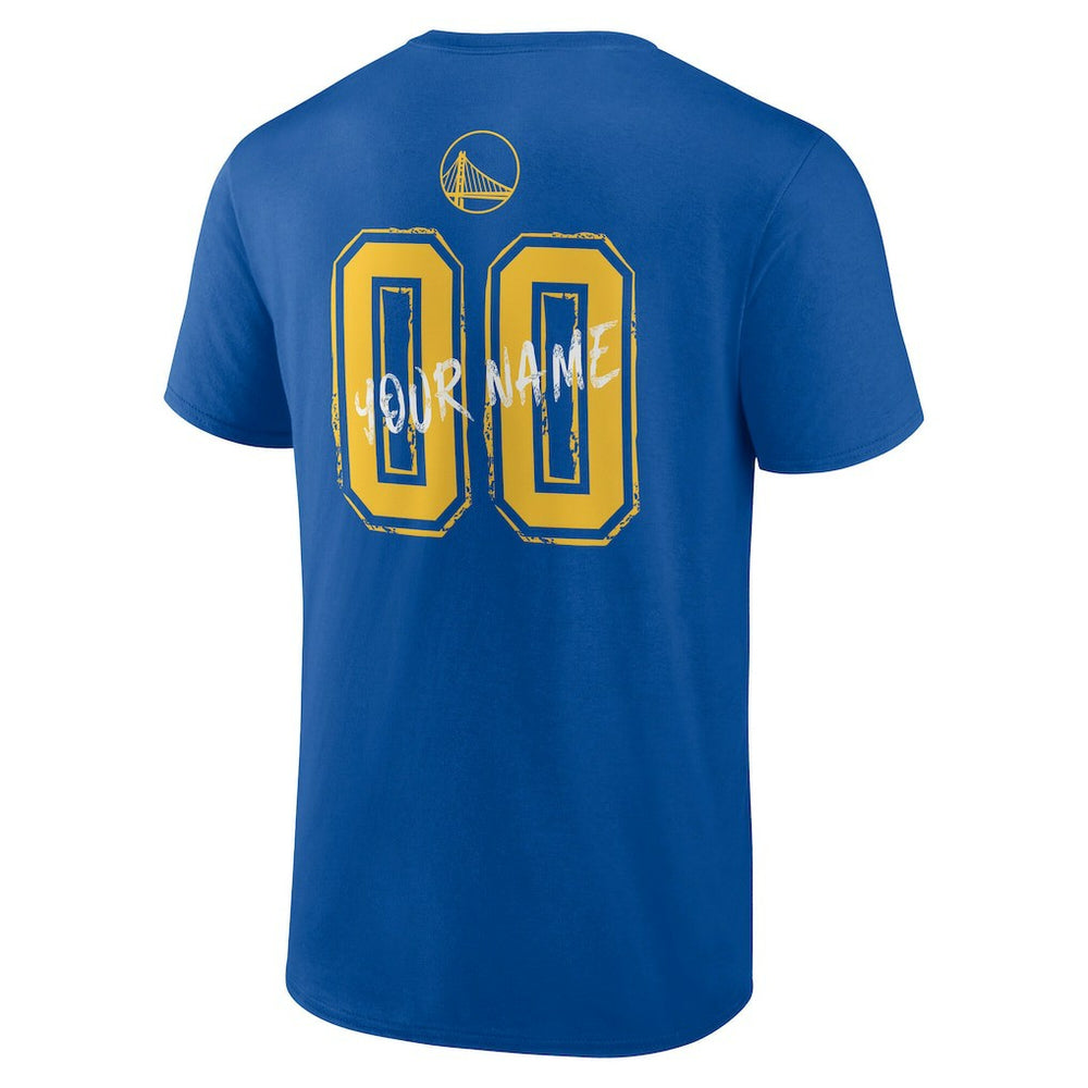 Golden State Warriors Hustle Custom T-Shirt Royal
