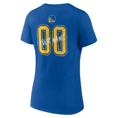 Golden State Warriors Women's Hustle Custom V-Neck T-Shirt Royal