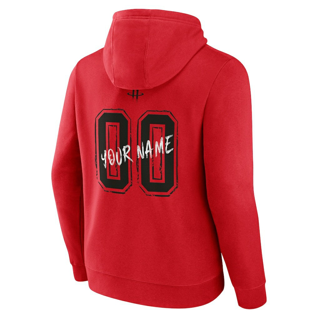 Houston Rockets Hustle Custom Pullover Hoodie Red
