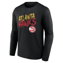 Atlanta Hawks Hustle Custom Long Sleeve T-Shirt Black