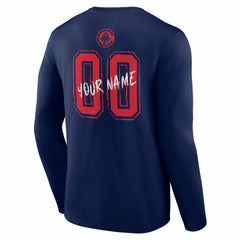 LA Clippers Hustle Custom Long Sleeve T-Shirt Navy
