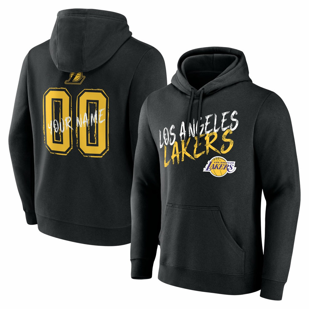 Los Angeles Lakers Hustle Custom Pullover Hoodie Black