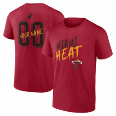 Miami Heat Hustle Custom T-Shirt Red