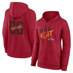 Miami Heat Women's Hustle Custom Pullover Hoodie Red