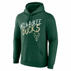 Milwaukee Bucks Hustle Custom Pullover Hoodie Hunter Green