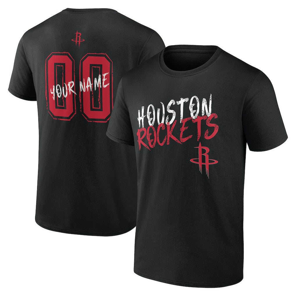 Houston Rockets Hustle Custom T-Shirt Black
