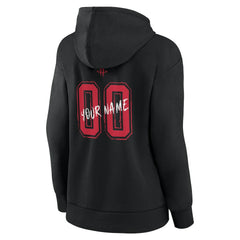 Houston Rockets Women's Hustle Custom Pullover Hoodie Black