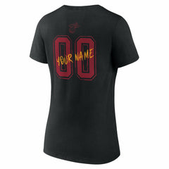 Miami Heat Women's Hustle Custom V-Neck T-Shirt Black
