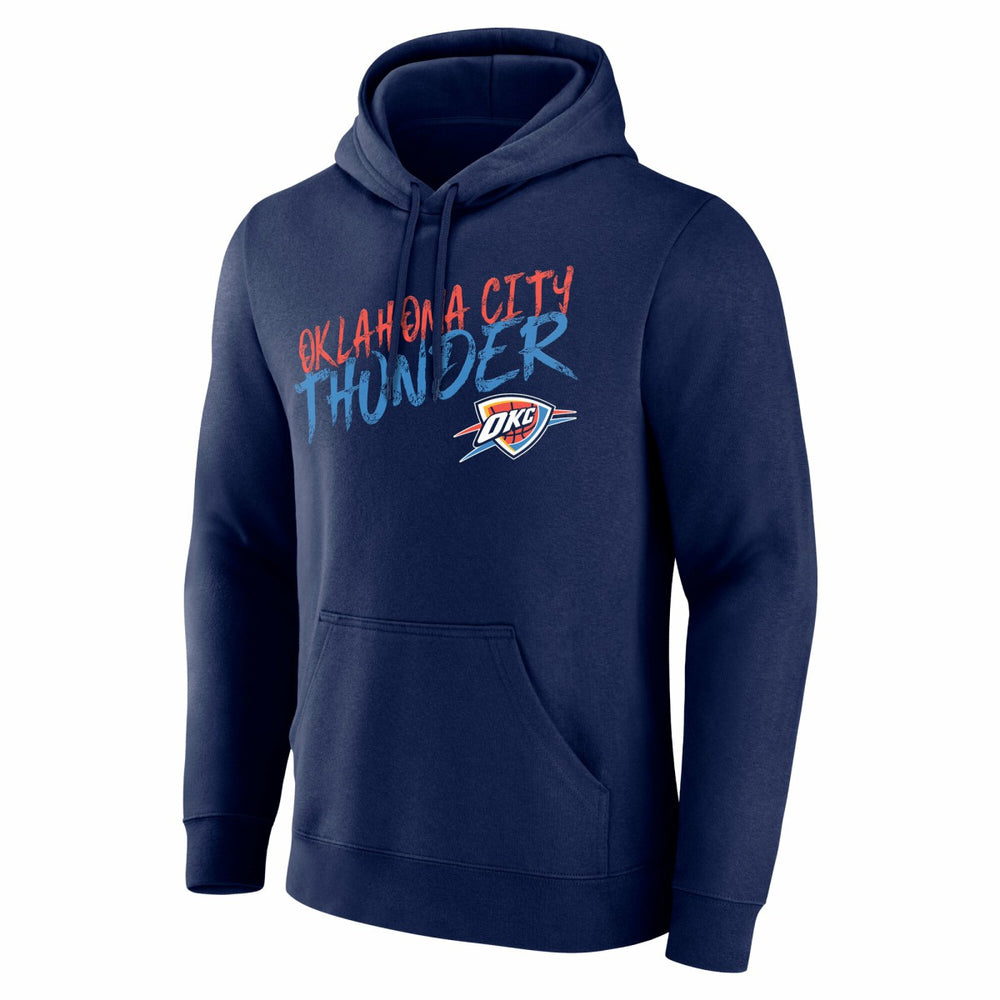 Oklahoma City Thunder Hustle Custom Pullover Hoodie Navy