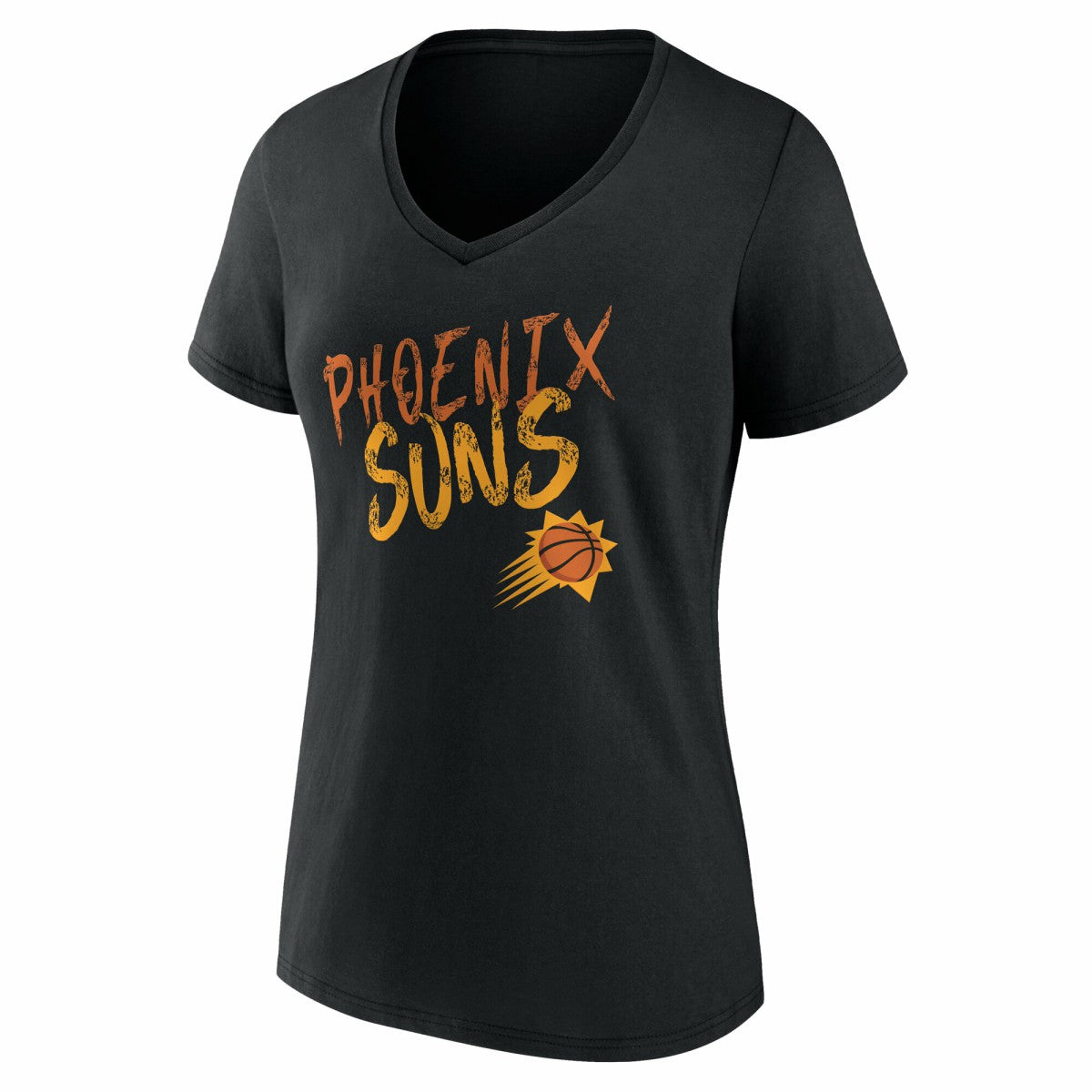 Phoenix Suns Women's Hustle Custom V-Neck T-Shirt Black