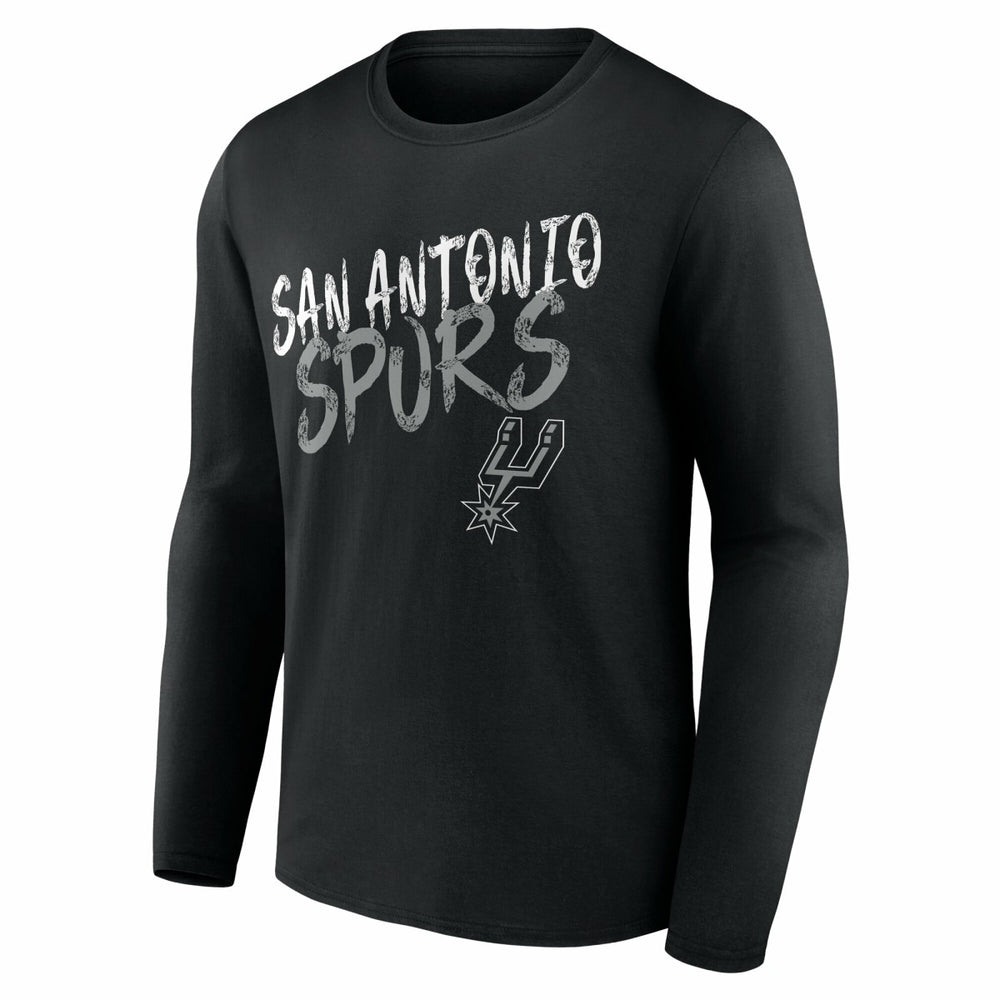 San Antonio Spurs Hustle Custom Long Sleeve T-Shirt Black