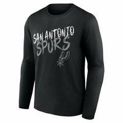 San Antonio Spurs Hustle Custom Long Sleeve T-Shirt Black