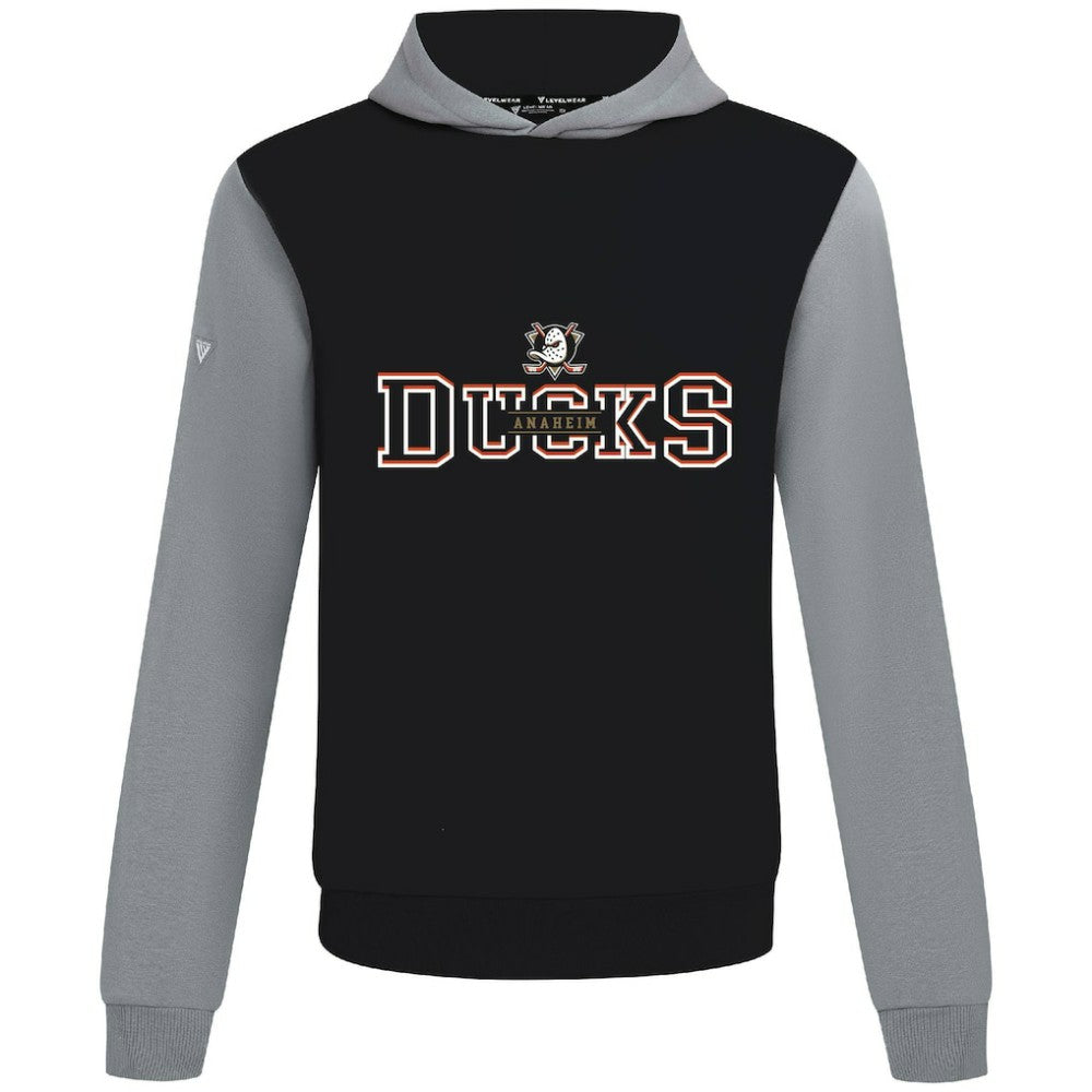 Anaheim Ducks Levelwear Ultimate Journey Pullover Hoodie - Black/Gray | NHL sale