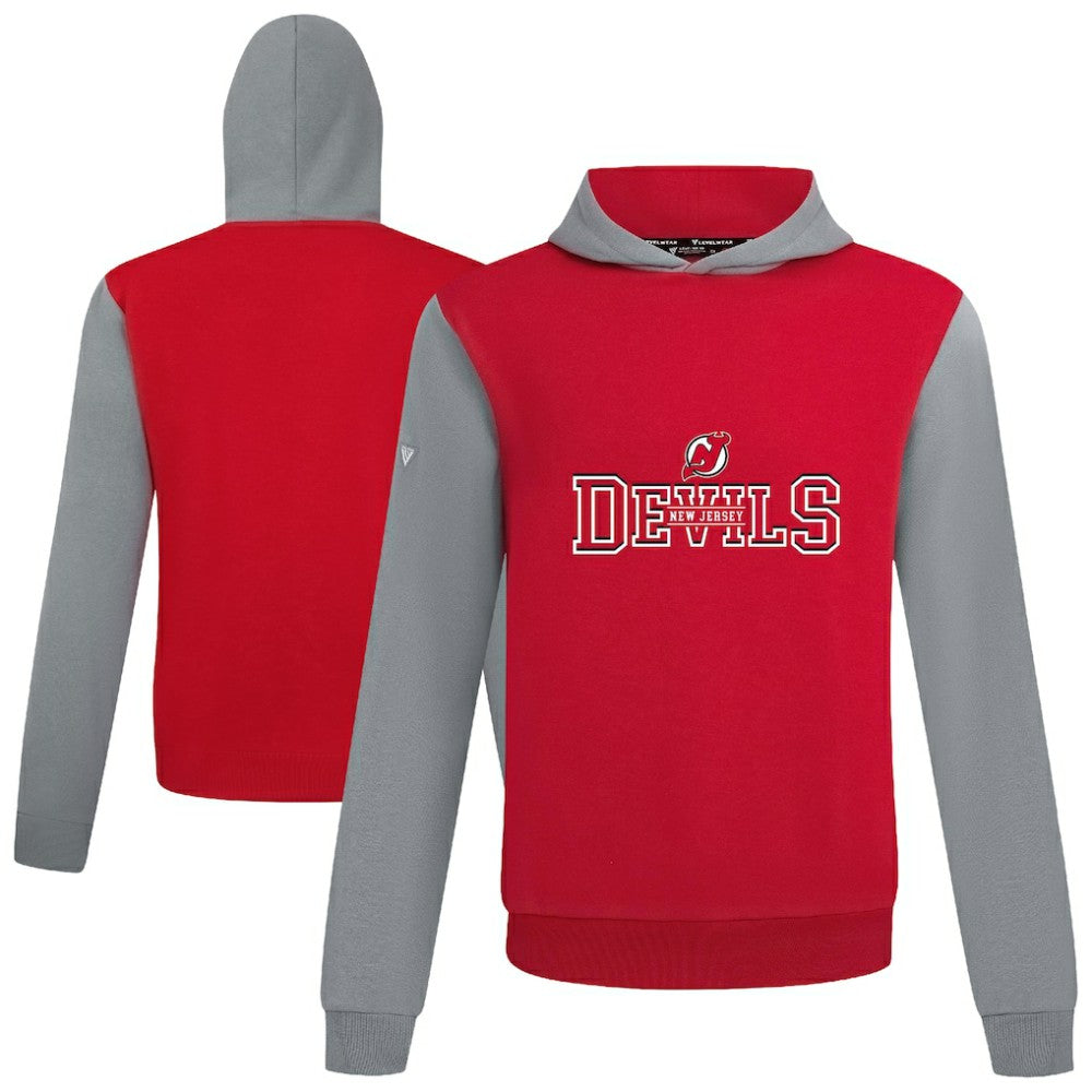 New Jersey Devils Levelwear Ultimate Journey Pullover Hoodie - Red/Gray | NHL near me