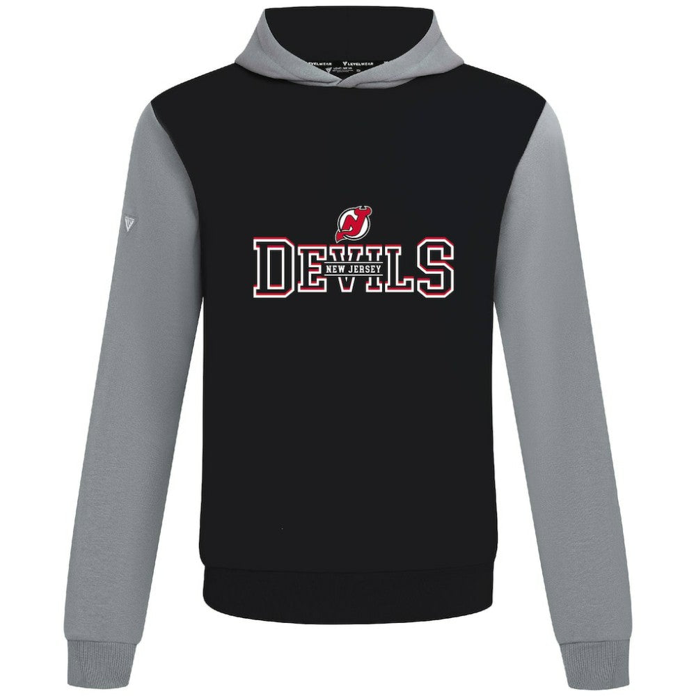 New Jersey Devils Levelwear Ultimate Journey Pullover Hoodie - Black/Gray | NHL online