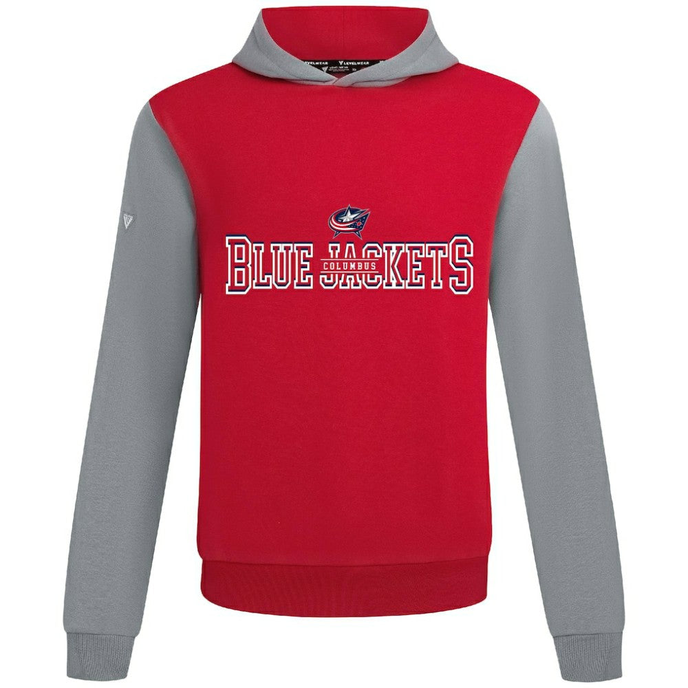 Columbus Blue Jackets Levelwear Ultimate Journey Pullover Hoodie - Red/Gray | NHL sale