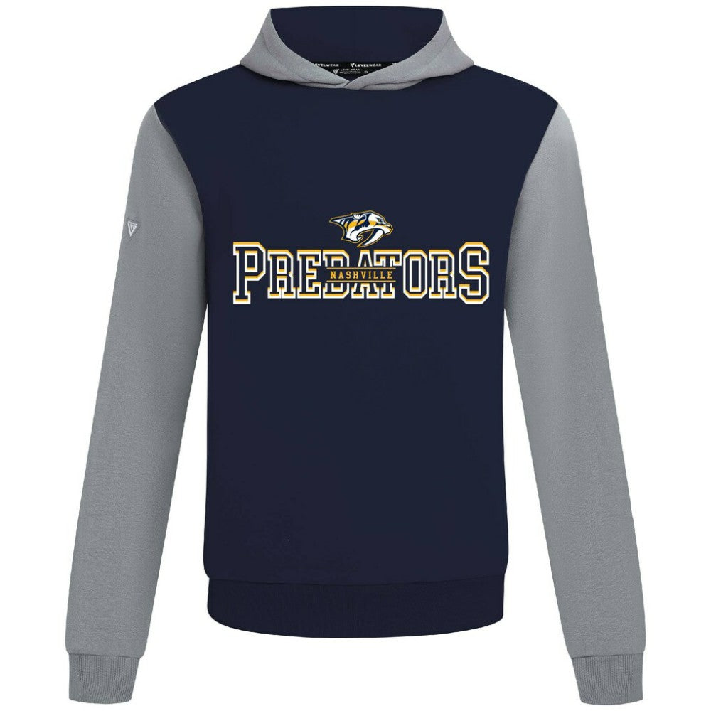 Nashville Predators Levelwear Ultimate Journey Pullover Hoodie - Navy/Gray | NHL online