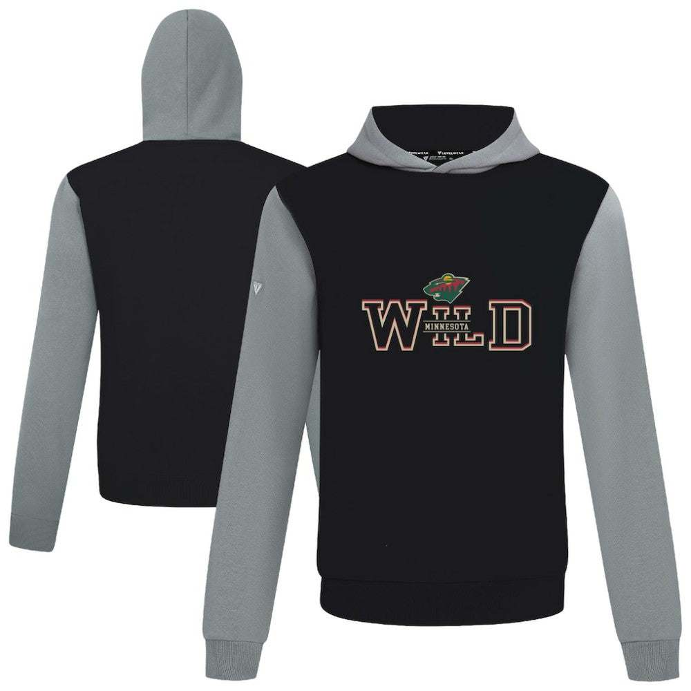 Minnesota Wild Levelwear Ultimate Journey Pullover Hoodie - Black/Gray | NHL near me